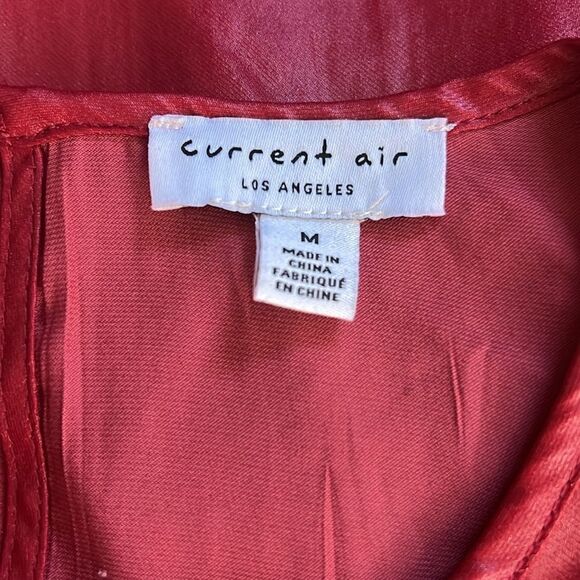 Current Air Smocked Sleeve Crinkle Popover Blouse Medium - Picture 11 of 12